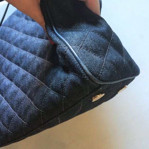 Michael Kors Susannah large tote dark denim purse - Picture 12 of 13